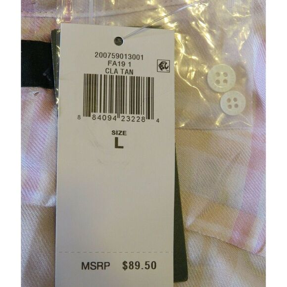 NWT Lauren Ralph Lauren Rolled Tab Sleeve Shirt L - Picture 8 of 9